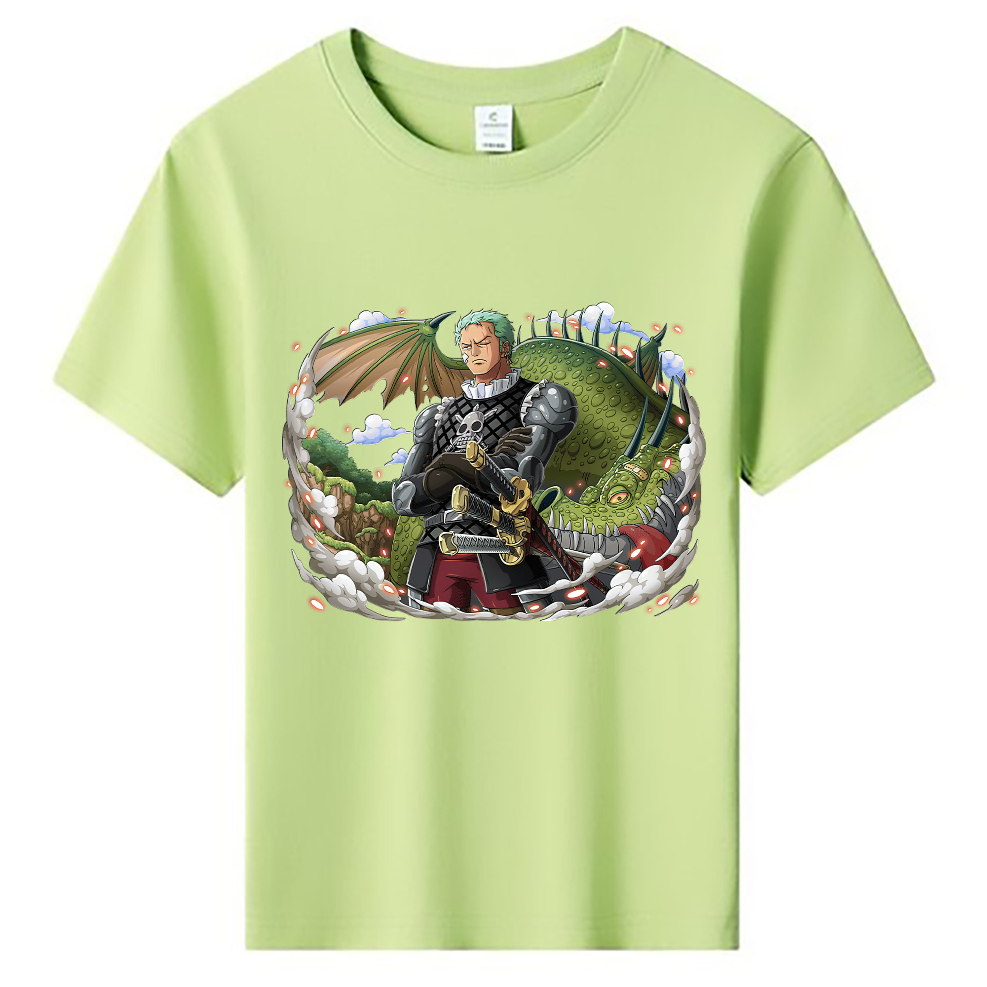 ワンピース ロロノア・ゾロ ONE PIECE Roronoa Zoro 綿100％キッズTシャツ（フロントプリント）